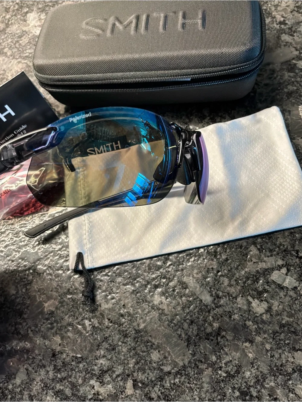 Smith Parallel Max 2 sunglasses crystal Mediterranean polarized - Picture 4 of 6